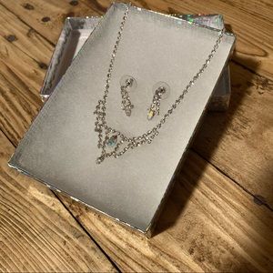 COPY - (3/$25) Rhinestone/Crystal Necklace and Earrings Set